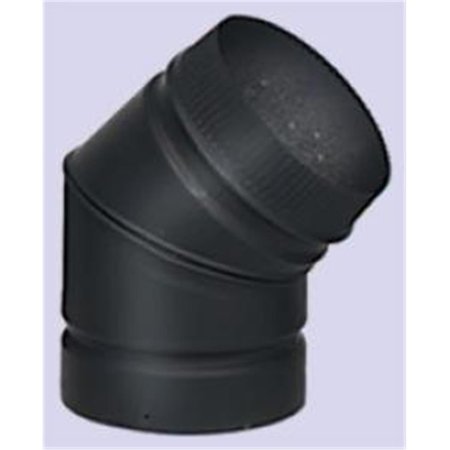 CD Selkirk Corporation 8 Inch Model DSP Double-Wall Stovepipe 45 Deg Sectioned Non-adjustable Elbow 77545